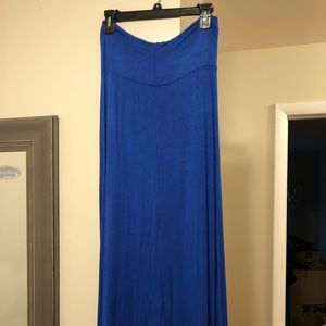 Blue maxi skirt